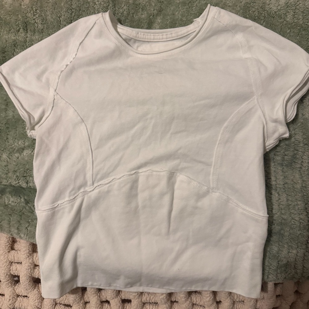 We The Free Cream Short Sleeve Top